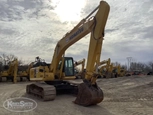 Back corner of used Excavator,Back corner of used Komatsu ,Used Excavator in yard